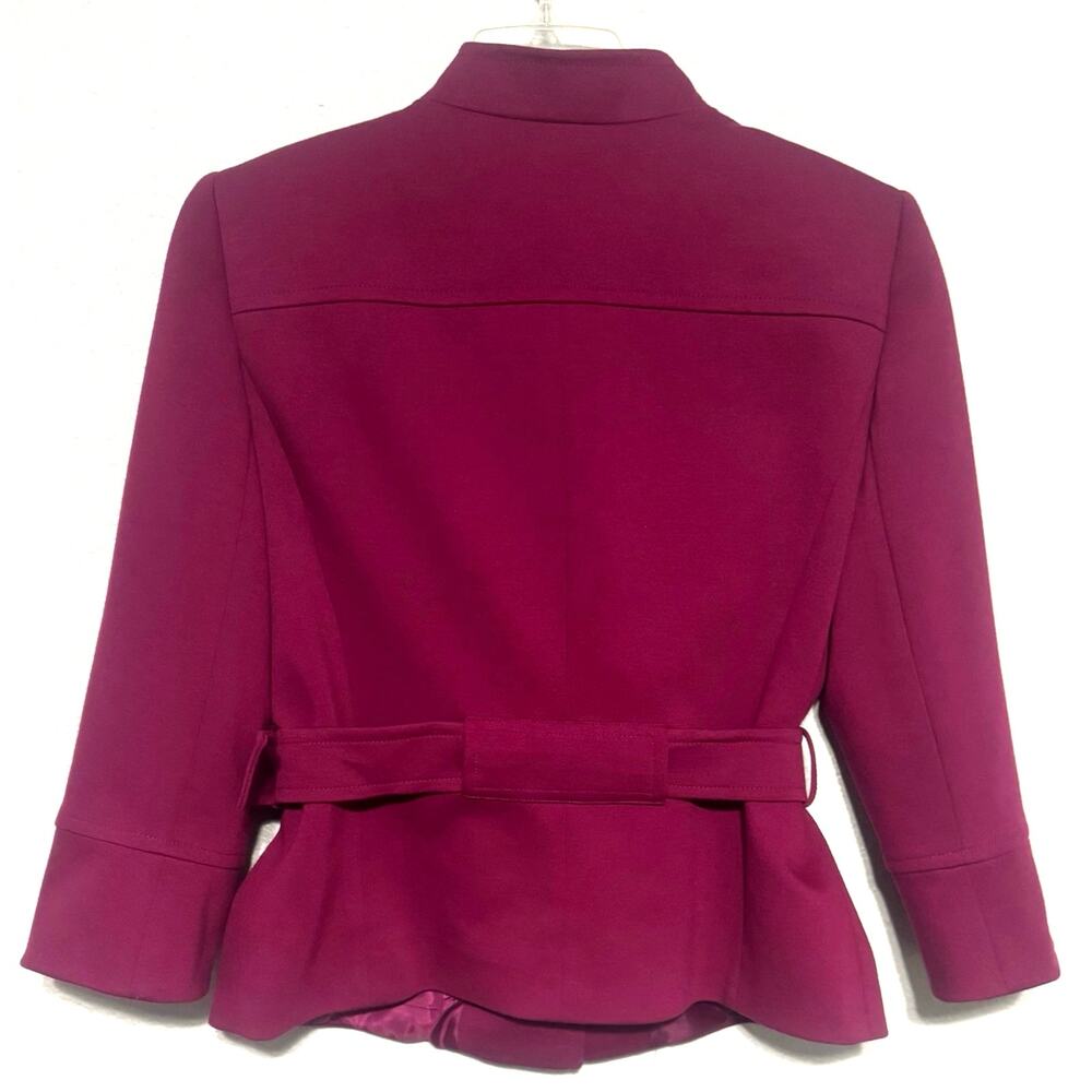Tahari Arthur S. Levine Blazer Jacket Sz 16 Magenta Pink Tailored High End Chic - Picture 6 of 8